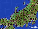 北陸地方のアメダス実況(日照時間)(2018年04月20日)