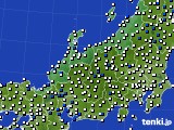 北陸地方のアメダス実況(風向・風速)(2018年04月20日)