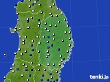 岩手県のアメダス実況(風向・風速)(2018年04月20日)