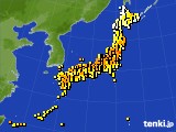 アメダス実況(気温)(2018年04月21日)