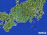 東海地方のアメダス実況(風向・風速)(2018年04月21日)