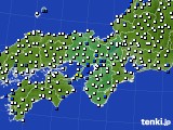 2018年04月21日の近畿地方のアメダス(風向・風速)