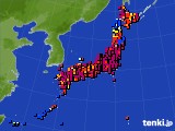 アメダス実況(日照時間)(2018年04月22日)