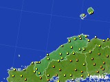 島根県のアメダス実況(気温)(2018年04月22日)