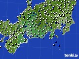 東海地方のアメダス実況(風向・風速)(2018年04月22日)