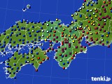 近畿地方のアメダス実況(日照時間)(2018年04月23日)