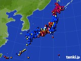 アメダス実況(日照時間)(2018年04月23日)