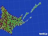 道東のアメダス実況(日照時間)(2018年04月23日)