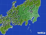 関東・甲信地方のアメダス実況(降水量)(2018年04月24日)