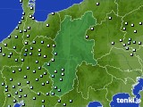 長野県のアメダス実況(降水量)(2018年04月24日)