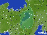 滋賀県のアメダス実況(降水量)(2018年04月24日)
