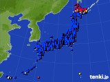 アメダス実況(日照時間)(2018年04月24日)