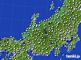 北陸地方のアメダス実況(風向・風速)(2018年04月24日)