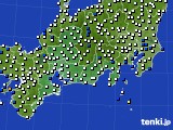 2018年04月24日の東海地方のアメダス(風向・風速)