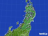 2018年04月25日の東北地方のアメダス(降水量)