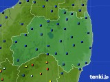 福島県のアメダス実況(日照時間)(2018年04月25日)