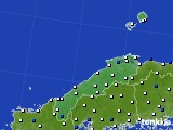 島根県のアメダス実況(風向・風速)(2018年04月25日)