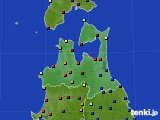 青森県のアメダス実況(日照時間)(2018年04月27日)