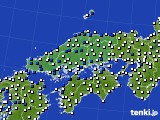 中国地方のアメダス実況(風向・風速)(2018年04月27日)