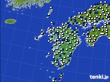 九州地方のアメダス実況(風向・風速)(2018年04月27日)