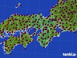 近畿地方のアメダス実況(日照時間)(2018年04月29日)