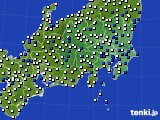 関東・甲信地方のアメダス実況(風向・風速)(2018年04月29日)