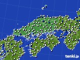 中国地方のアメダス実況(風向・風速)(2018年04月29日)