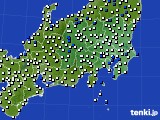 関東・甲信地方のアメダス実況(風向・風速)(2018年05月02日)