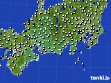 2018年05月02日の東海地方のアメダス(風向・風速)