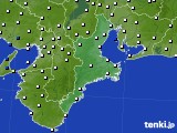 2018年05月02日の三重県のアメダス(風向・風速)