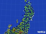 東北地方のアメダス実況(日照時間)(2018年05月03日)