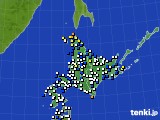 北海道地方のアメダス実況(風向・風速)(2018年05月03日)