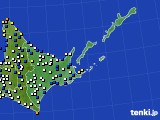 道東のアメダス実況(風向・風速)(2018年05月03日)