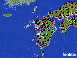 九州地方のアメダス実況(日照時間)(2018年05月04日)