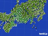 2018年05月04日の東海地方のアメダス(風向・風速)