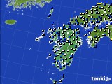 九州地方のアメダス実況(風向・風速)(2018年05月04日)