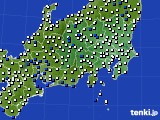 関東・甲信地方のアメダス実況(風向・風速)(2018年05月10日)