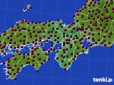 近畿地方のアメダス実況(日照時間)(2018年05月11日)