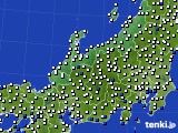 北陸地方のアメダス実況(風向・風速)(2018年05月12日)