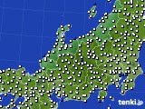 北陸地方のアメダス実況(風向・風速)(2018年05月13日)