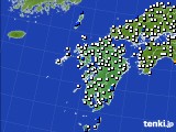 九州地方のアメダス実況(風向・風速)(2018年05月13日)