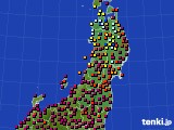 東北地方のアメダス実況(日照時間)(2018年05月15日)