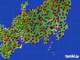 関東・甲信地方のアメダス実況(日照時間)(2018年05月16日)