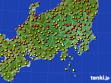関東・甲信地方のアメダス実況(気温)(2018年05月16日)