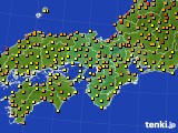 近畿地方のアメダス実況(気温)(2018年05月16日)