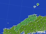 2018年05月16日の島根県のアメダス(風向・風速)