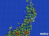 東北地方のアメダス実況(日照時間)(2018年05月17日)