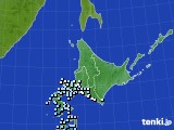 北海道地方のアメダス実況(降水量)(2018年05月18日)