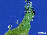 東北地方のアメダス実況(降水量)(2018年05月18日)