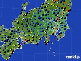 2018年05月18日の関東・甲信地方のアメダス(日照時間)